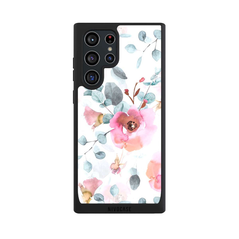 Galaxy S22 Ultra NIVOpure Watercolour Flower Wallpaper