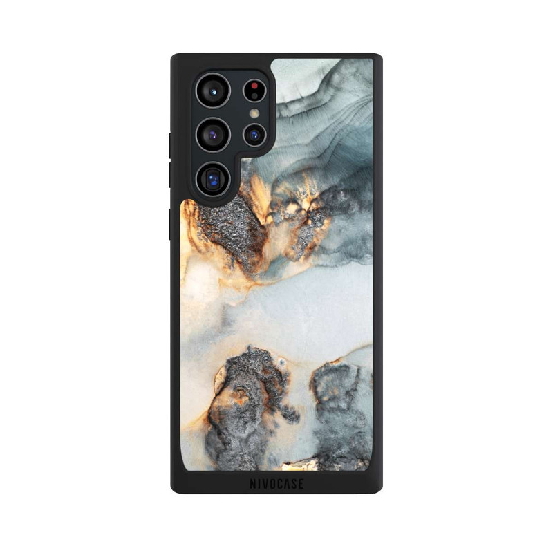 Galaxy S22 Ultra NIVOpure Tidal Waves Gold Print
