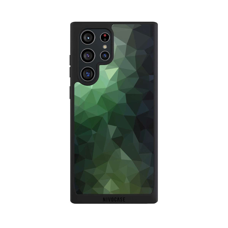 Galaxy S22 Ultra NIVOpure Polygonal Mosaic Green