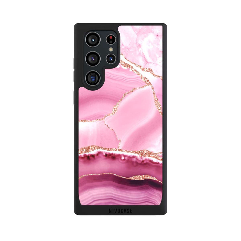 Galaxy S22 Ultra NIVOpure Marbre Sirène Rose