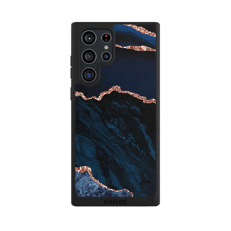 Galaxy S22 Ultra NIVOpure Nacht Blau Marmor Landschaft