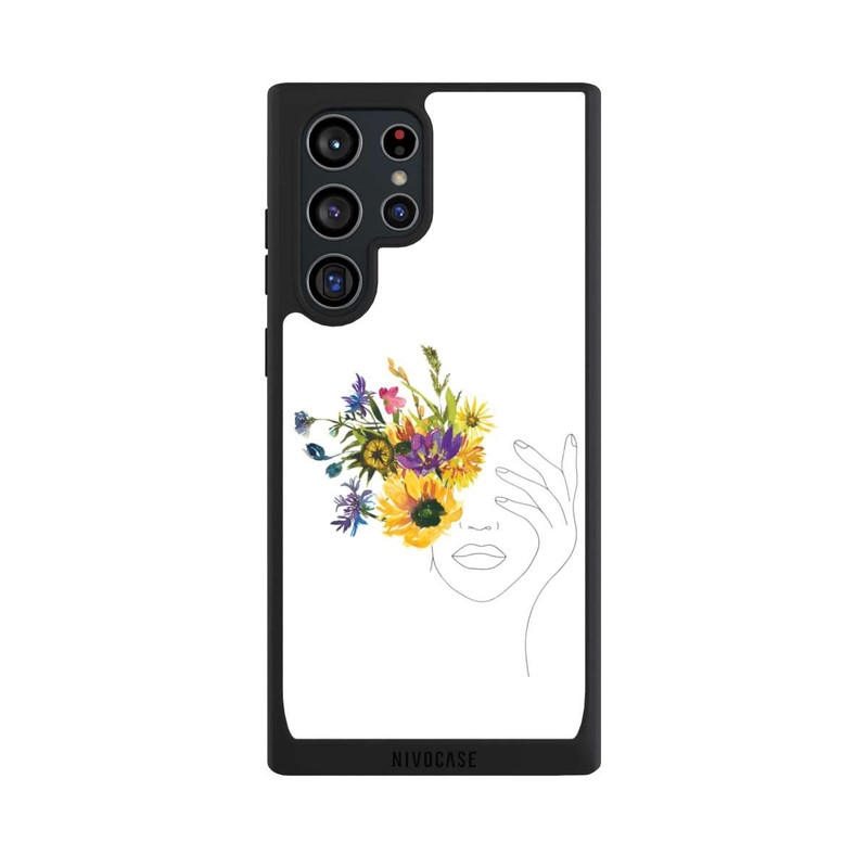 Galaxy S22 Ultra NIVOpure Line Art Tournesols femme