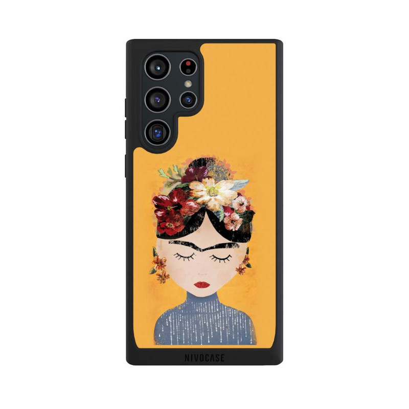 Galaxy S22 Ultra NIVOpure Art Girl Eyebrowes Yellow