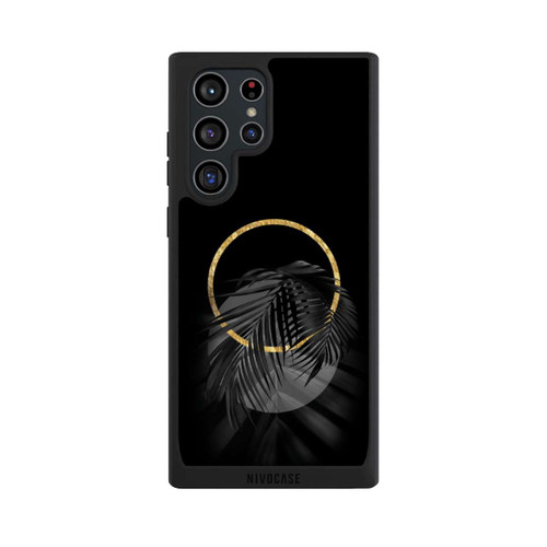 Samsung Galaxy S22 Ultra NIVOpure tropische Blätter schwarz