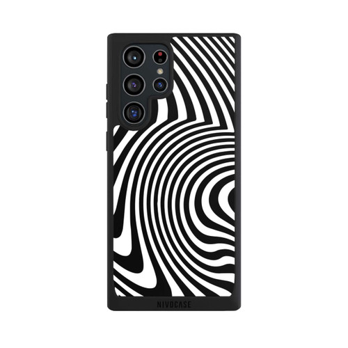 Samsung Galaxy S22 Ultra NIVOpure schwarz-weiße Wellen
