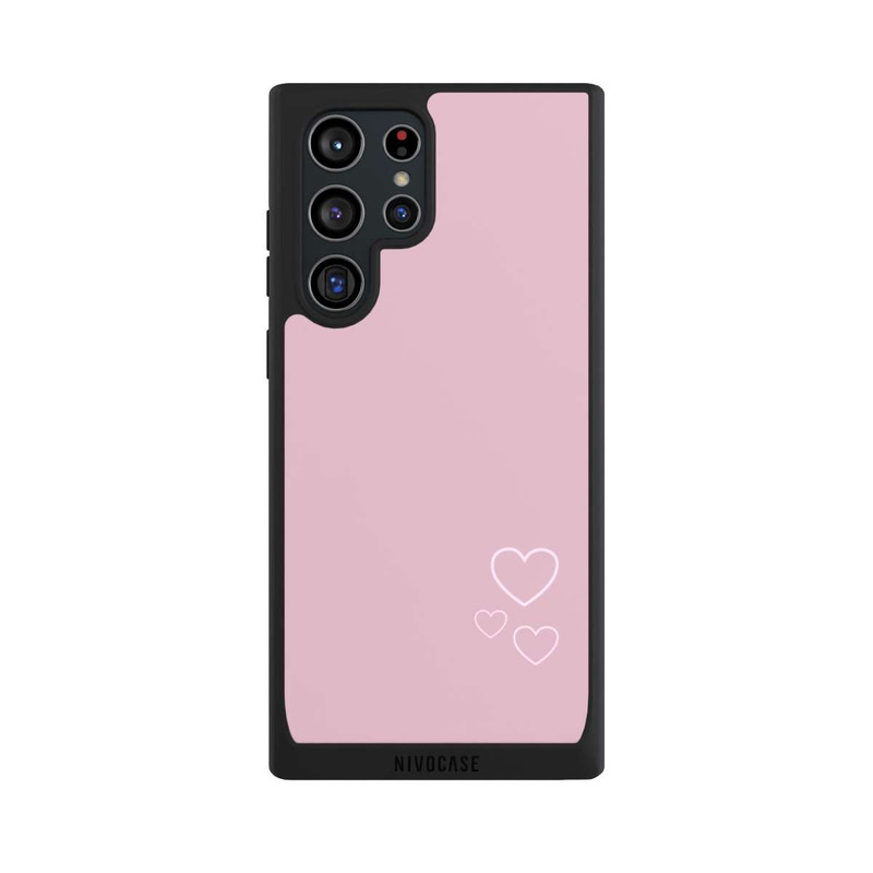Galaxy S22 Ultra NIVOpure kleine Herzen auf rosa
