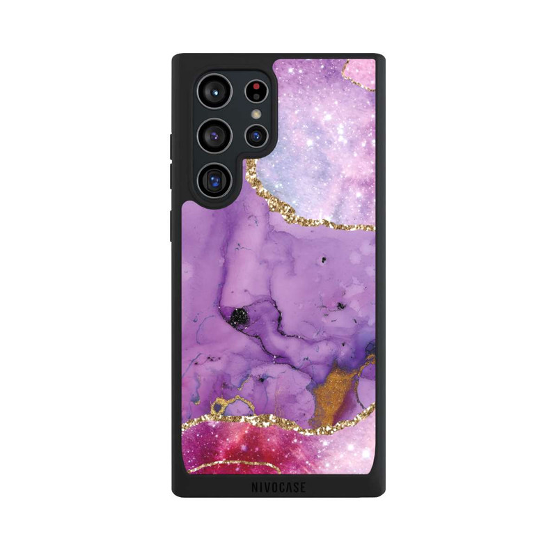 Galaxy S22 Ultra NIVOpure Marbre glamour galaxie violet