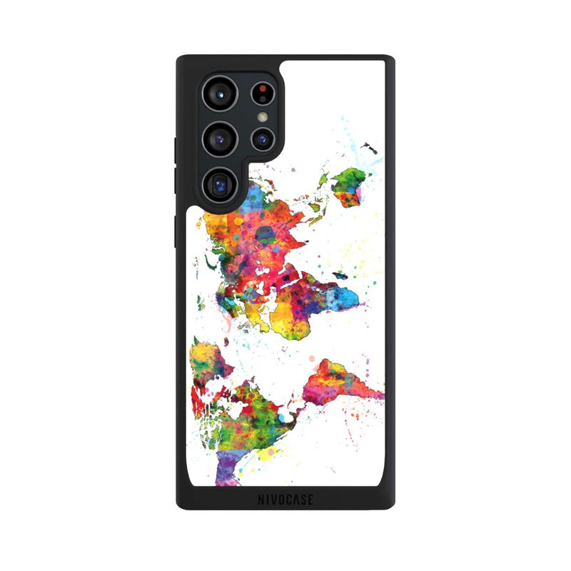 Galaxy S22 Ultra NIVOpure Éclats de cartes du monde