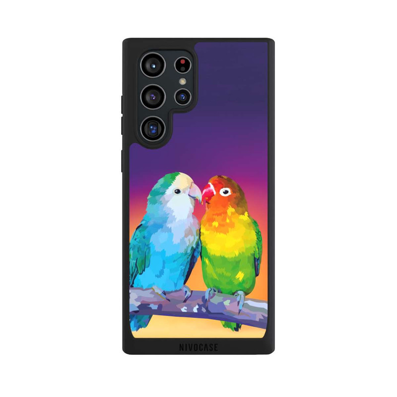 Galaxy S22 Ultra NIVOpure Oiseaux d'amour colorés