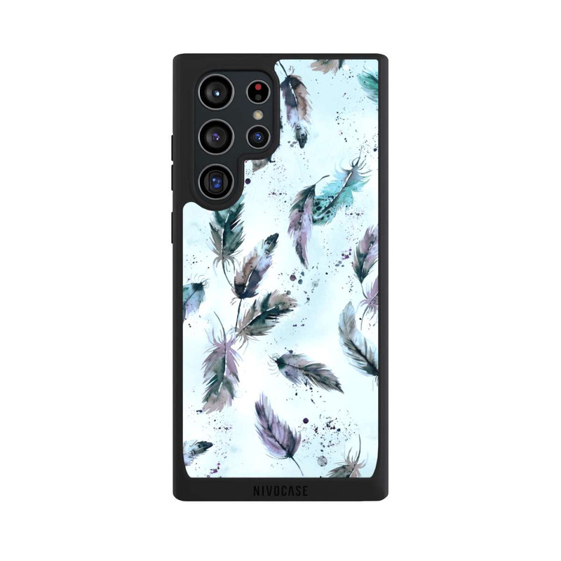 Galaxy S22 Ultra NIVOpure Plumes Magiques Bleu Doux