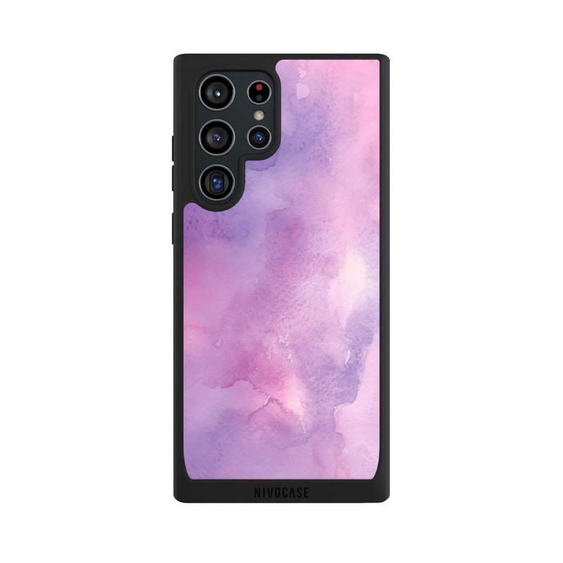 Galaxy S22 Ultra NIVOpure Aquarell rosa Wolken