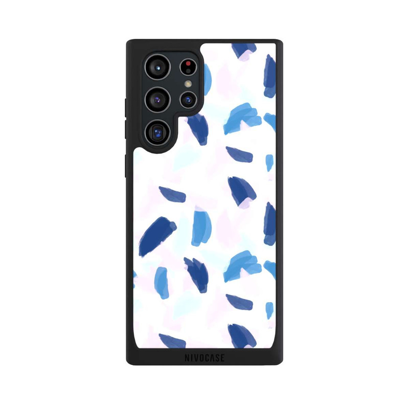 Galaxy S22 Ultra NIVOpure Peinture bleue et rose
