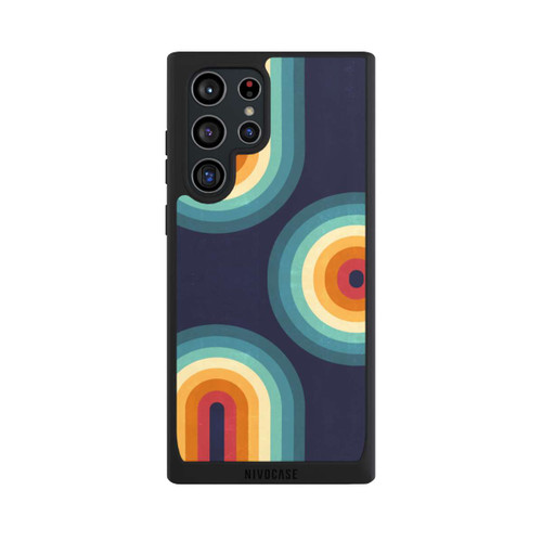 Samsung Galaxy S22 Ultra NIVOpure Double Rainbow on Blue