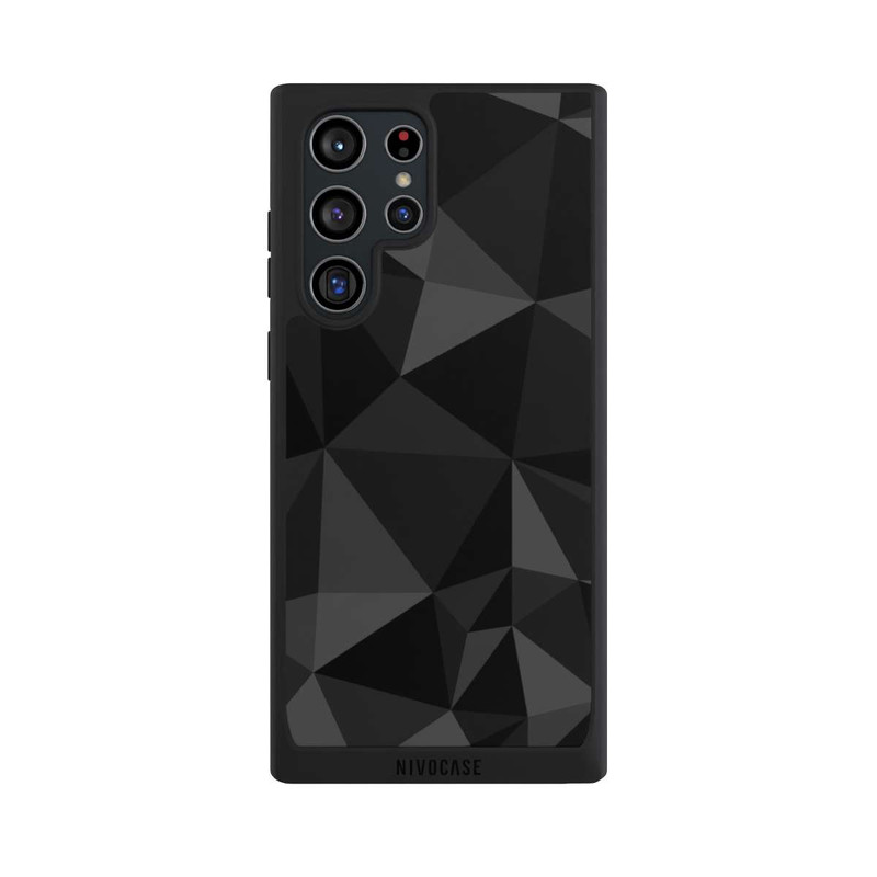 Galaxy S22 Ultra NIVOpure Polygon Pattern Black