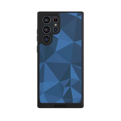 Samsung Galaxy S22 Ultra NIVOpure Polygon Pattern Blue