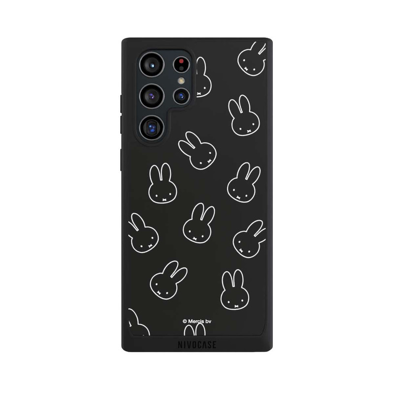 Galaxy S22 Ultra NIVOpure Miffy Pattern Black