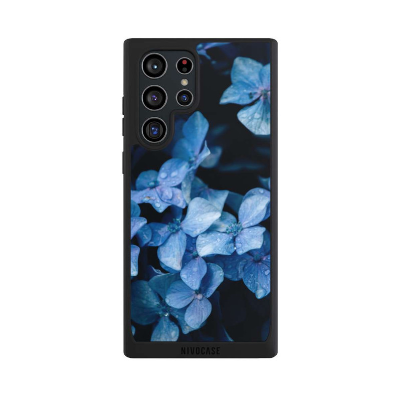 Galaxy S22 Ultra NIVOpure Fleurs bleues 2