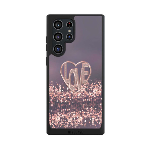 Samsung Galaxy S22 Ultra NIVOpure LOVE Glitzerrosa