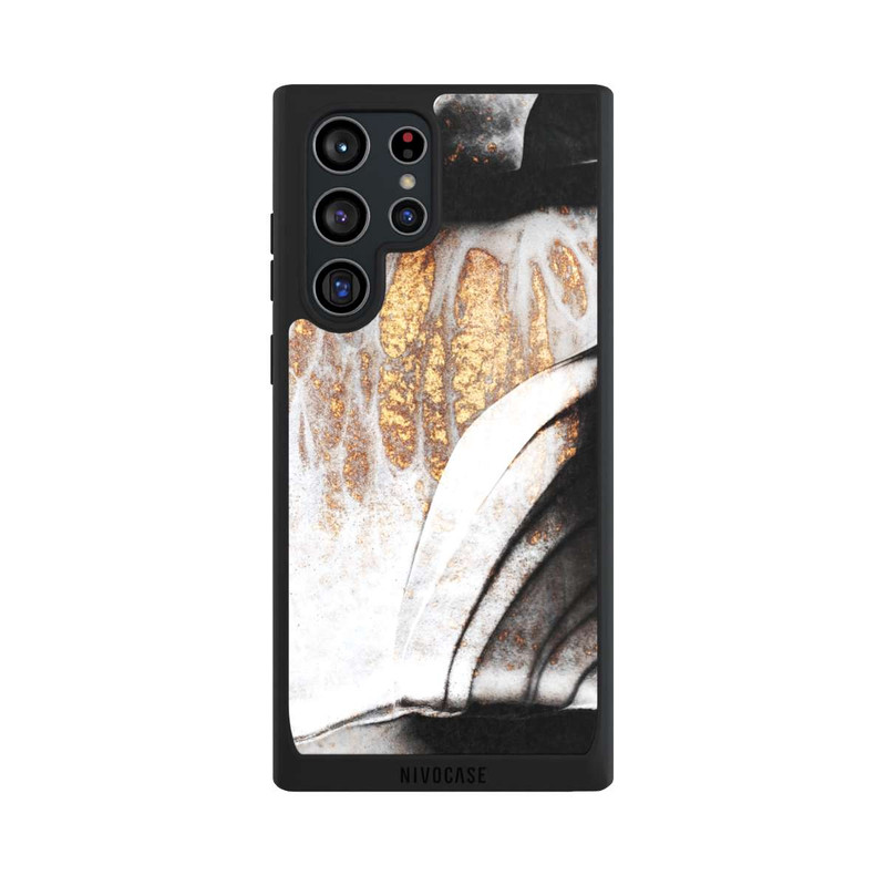 Galaxy S22 Ultra NIVOpure Veines noires et dorées