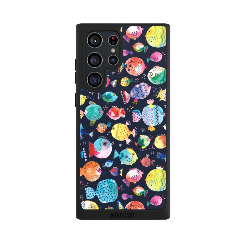 Galaxy S22 Ultra NIVOpure Strandkugelfische Kinder Marineblau