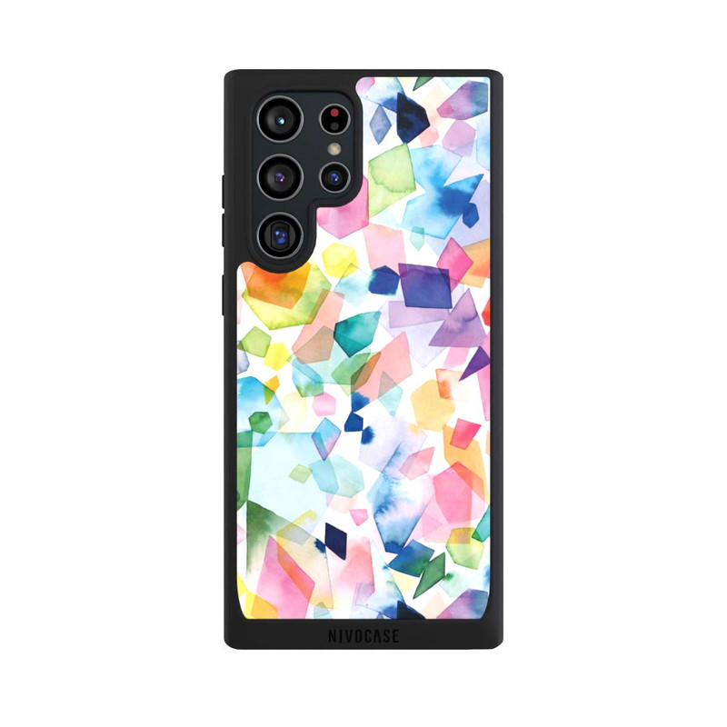 Galaxy S22 Ultra NIVOpure Diamants de pierres précieuses aquarelle colorées