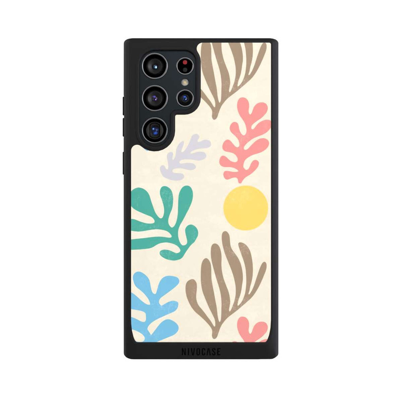 Galaxy S22 Ultra NIVOpure Blätter im modernen Matisse-Stil