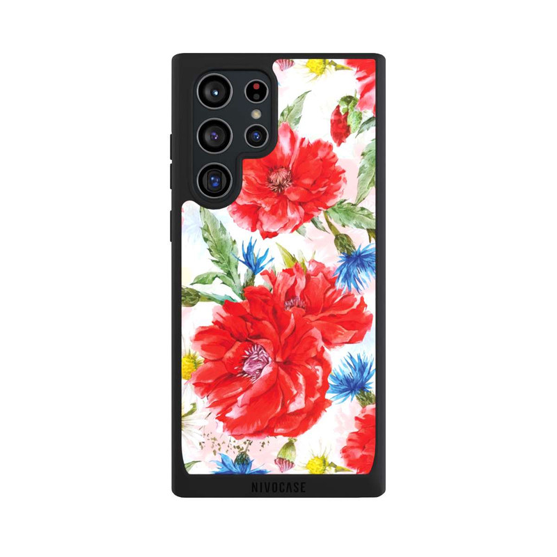 Galaxy S22 Ultra NIVOpure Sommerwiese Kornblumen Mohn