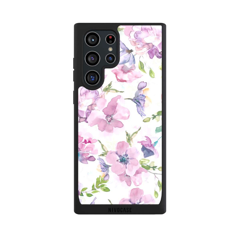 Galaxy S22 Ultra NIVOpure Fleurs aquarelles