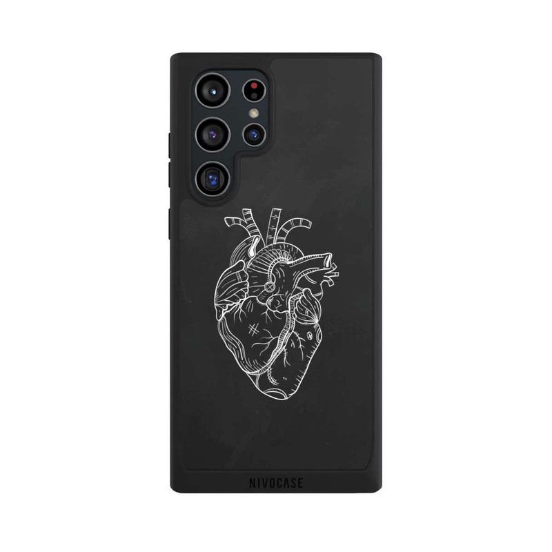 Galaxy S22 Ultra NIVOpure Heart Drawing Black