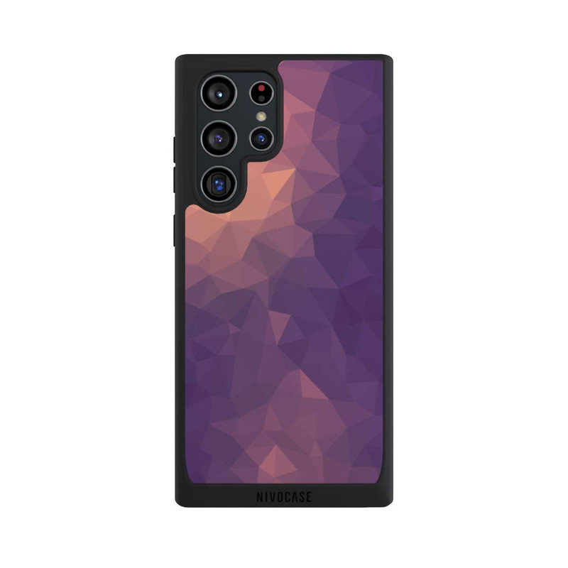 Galaxy S22 Ultra NIVOpure Polygonal Mosaic Rot/Violett