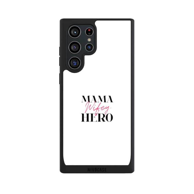Galaxy S22 Ultra NIVOpure Mama Wifey Hero White