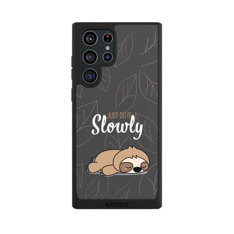 Galaxy S22 Ultra NIVOpure Just Do It Slowly Sloth Grey