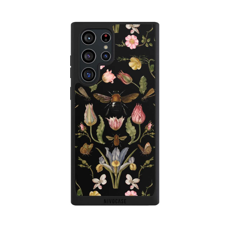 Galaxy S22 Ultra NIVOpure Wild Flower and Bee Black