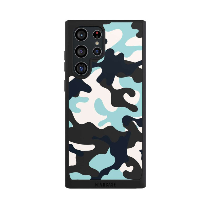 Galaxy S22 Ultra NIVOpure Blaues Camouflage