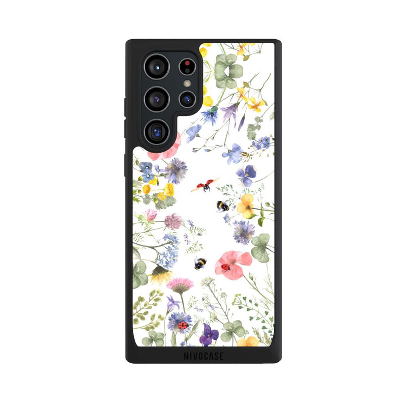 Galaxy S22 Ultra NIVOpure Colourful Spring Flowers and Bees