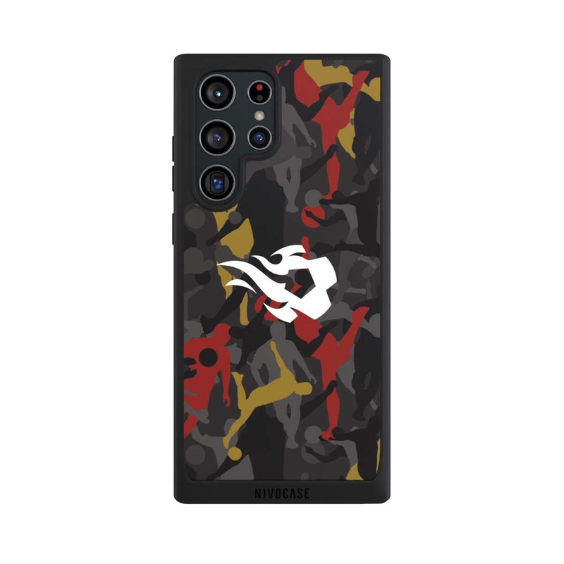 Galaxy S22 Ultra NIVOpure Belgian Red Flames Camouflage