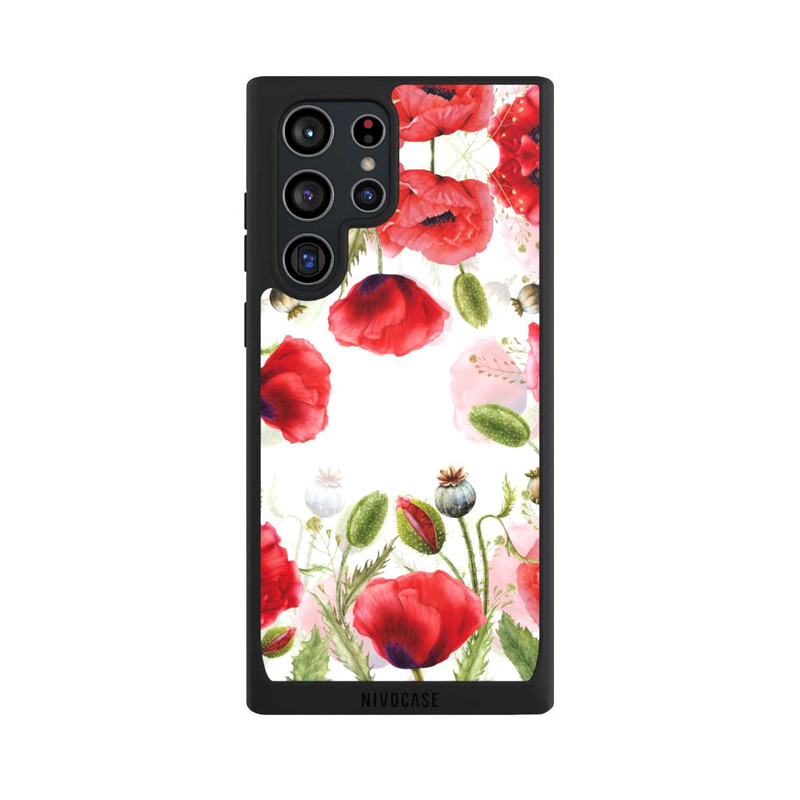 Galaxy S22 Ultra NIVOpure Rahmen aus Mohnblumen