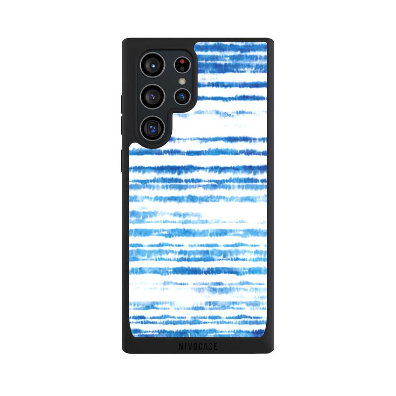 Galaxy S22 Ultra NIVOpure Blue Stripes - Batik