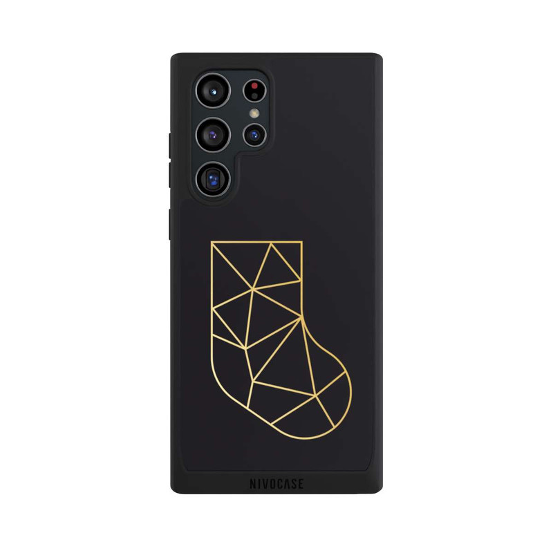 Galaxy S22 Ultra NIVOpure goldene polygonale Socke