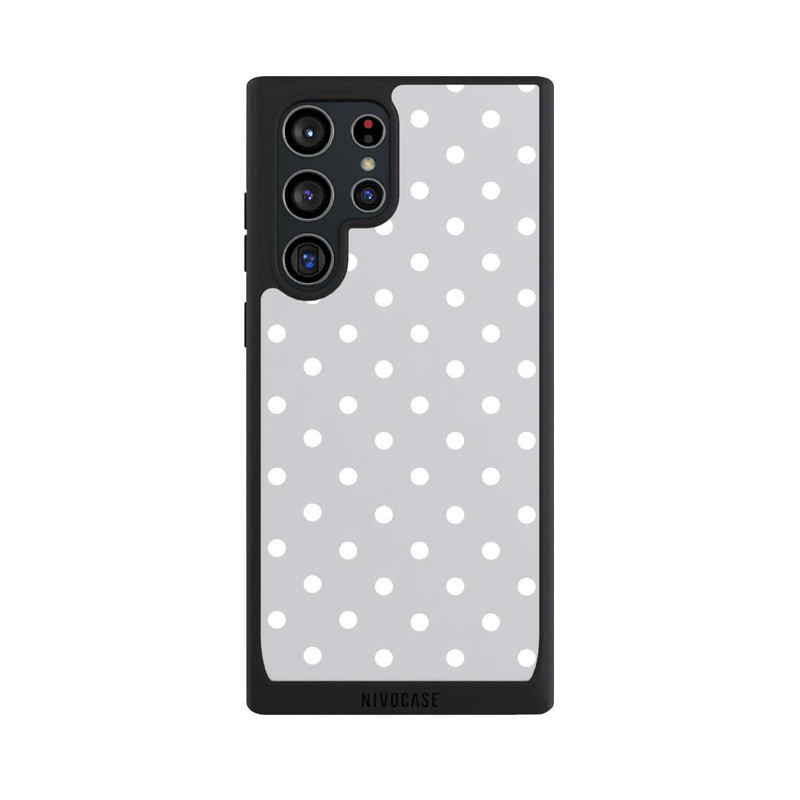 Galaxy S22 Ultra NIVOpure Polka Dots Gris