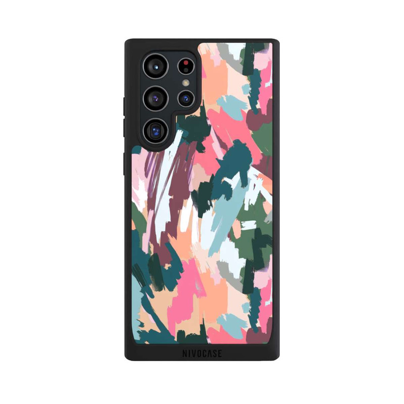 Galaxy S22 Ultra NIVOpure Abstrakte künstlerische Textur Rosa