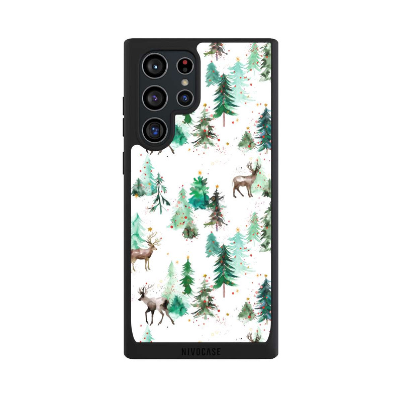 Galaxy S22 Ultra NIVOpure Deers and Winter Xmas Trees