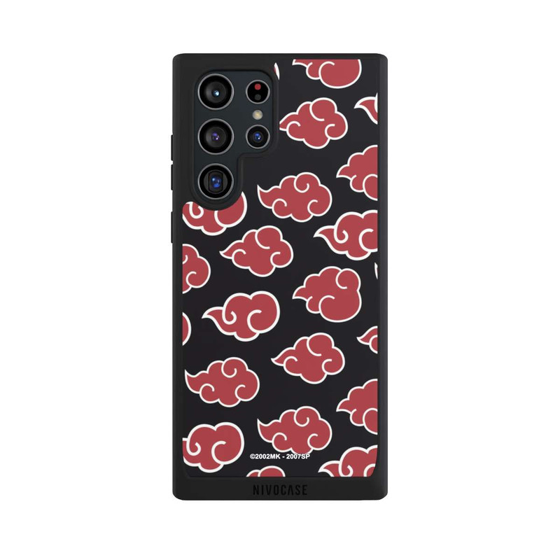Galaxy S22 Ultra NIVOpure Akatsuki Pattern Black Big