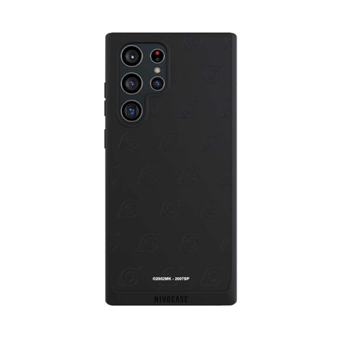Samsung Galaxy S22 Ultra NIVOpure Schwarzes Konoha-Muster Transparent