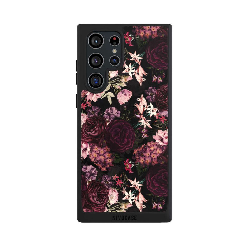 Galaxy S22 Ultra NIVOpure Wallpaper Flower Dark Purple