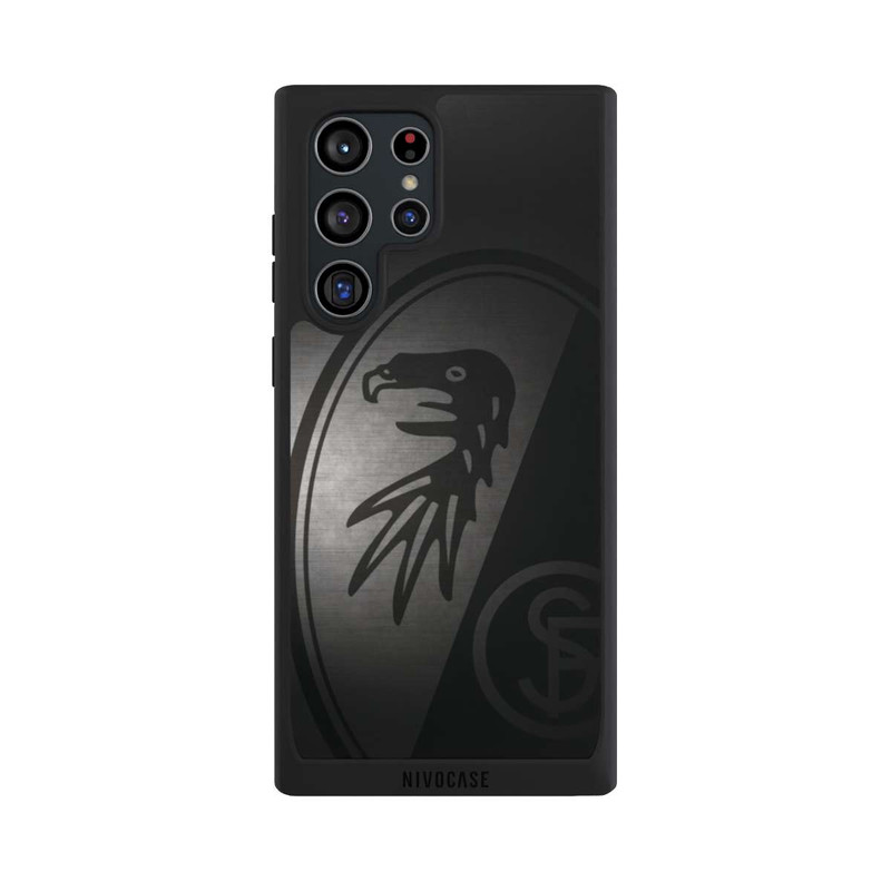 Galaxy S22 Ultra NIVOpure SC Freiburg Dot Metall Hintergrund
