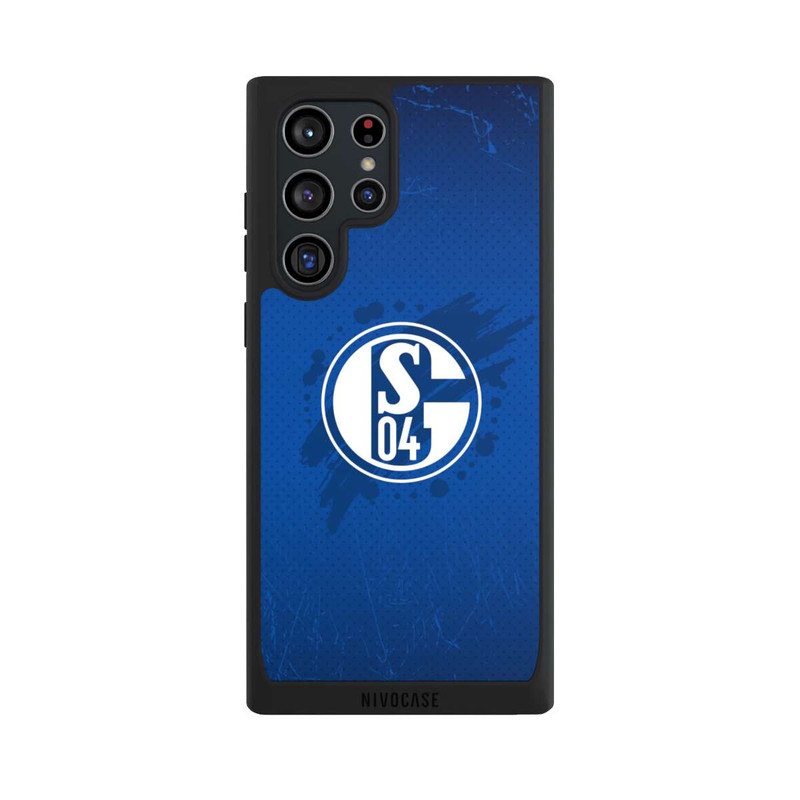 Galaxy S22 Ultra NIVOpure Schalke 04 Farbe Fleck Blau