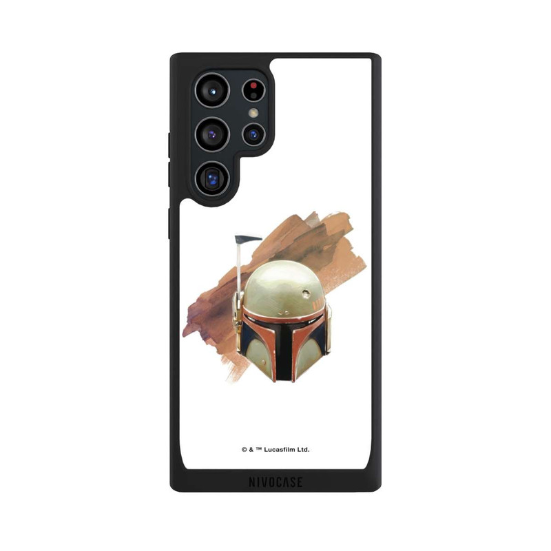 Galaxy S22 Ultra NIVOpure Boba Fett Helm Weiß
