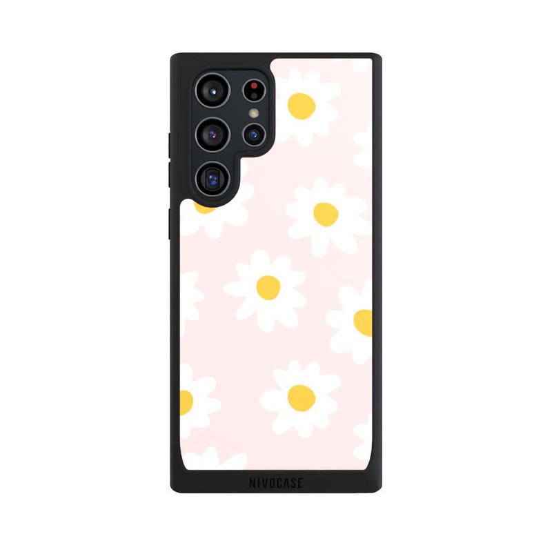 Galaxy S22 Ultra NIVOpure Blumen Retro Apricot