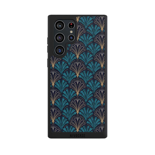 Samsung Galaxy S22 Ultra NIVOpure Art Deco Aquamarin Gold